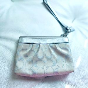 Coach corner zip wristlet